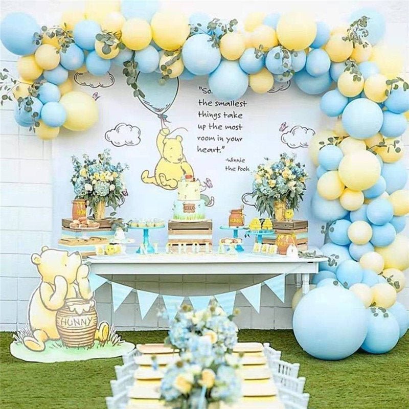 Pastel Blue & Yellow Balloon Garland Kit | First Bee Day & Baby Shower DIY Arch