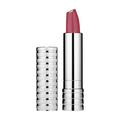 Clinique Dramatically Different lipstick, rose-toned bullet in silver tube with cap.