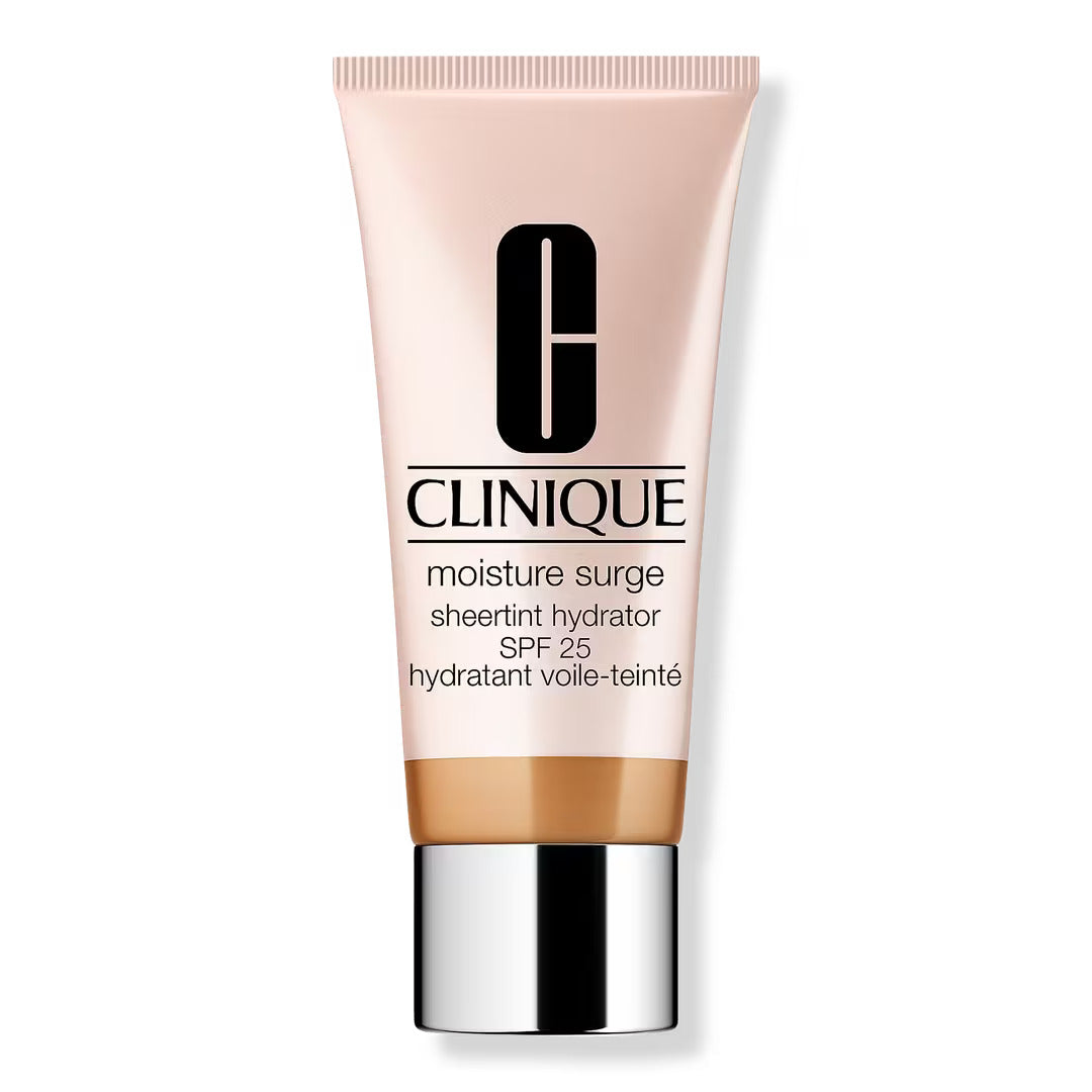 Clinique Moisture Surge Sheertint hydrator SPF 25 tube, medium, beige-pink cream