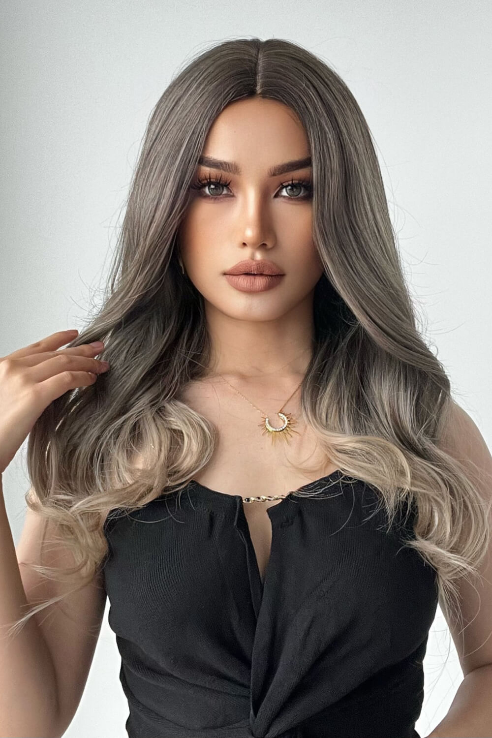 24" Long Straight Heat Resistant Synthetic Wig