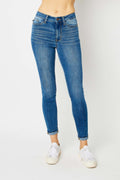 Judy Blue Low Rise Super Stretch Skinny Jeans with Cuffs
