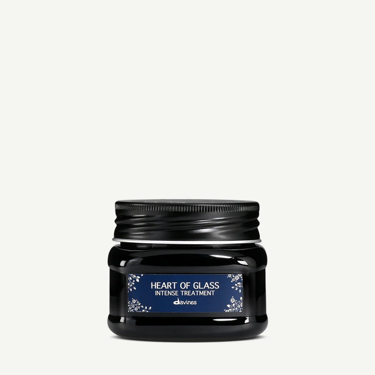 Davines Heart of Glass Intense Treatment hair jar with black lid