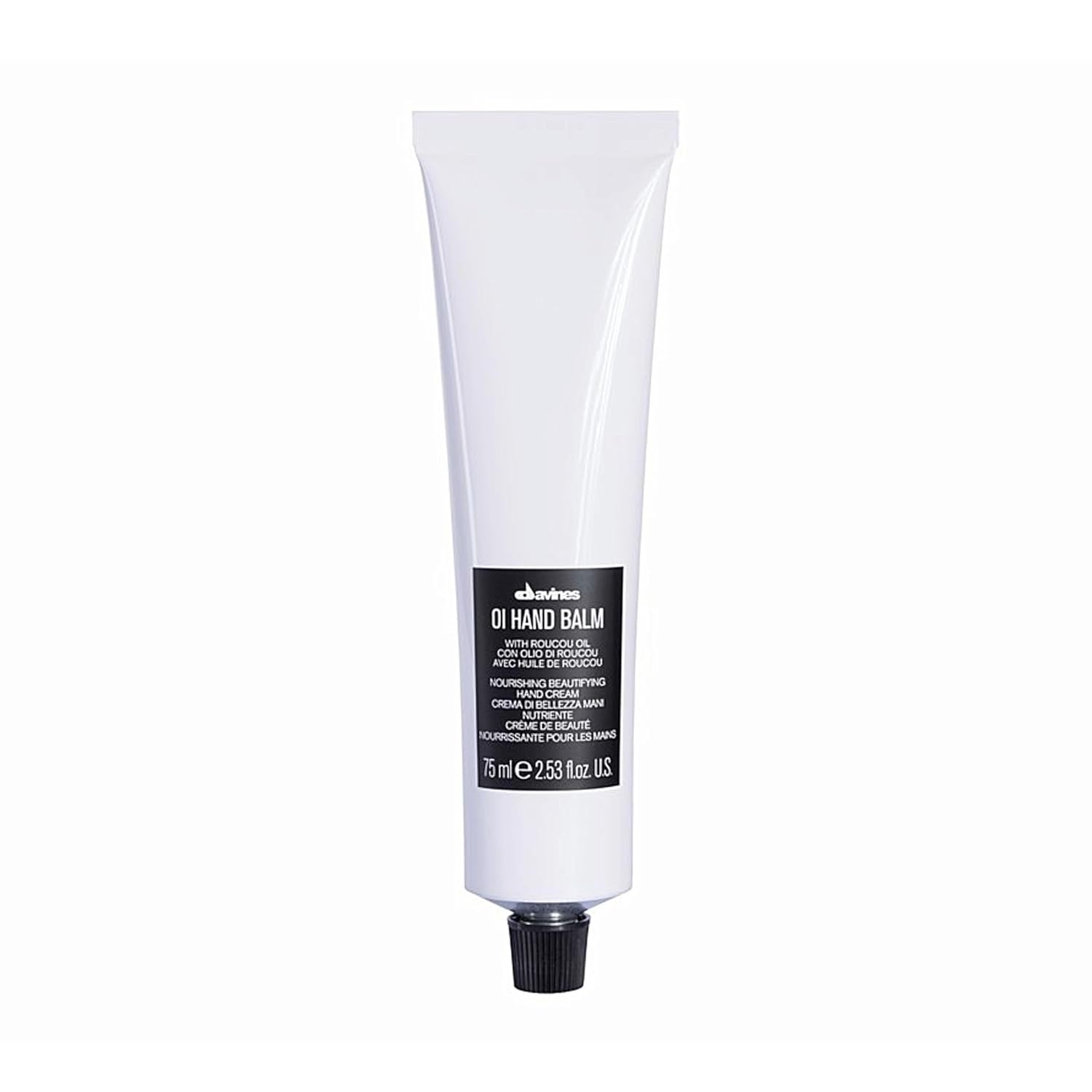 Davines OI Hand Balm 75 mL squeeze tube with black cap and product label