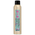 Davines invisible no-gas hair spray bottle, tan with black cap and colorful label.