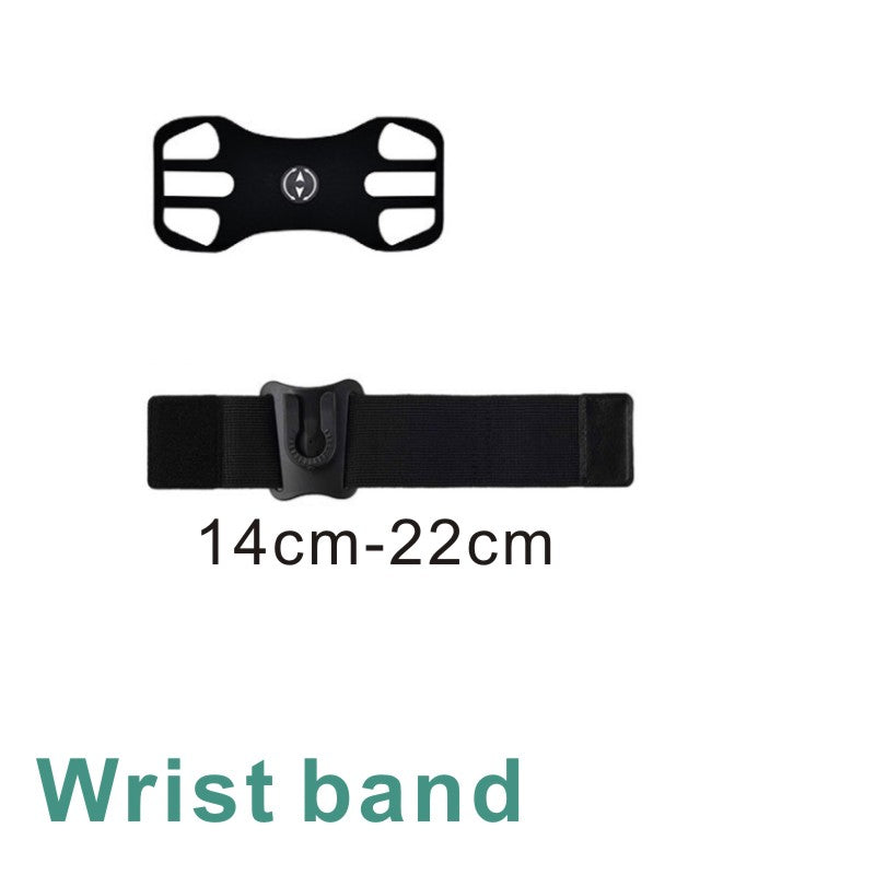 Black adjustable wrist band for detachable swivel sports phone case