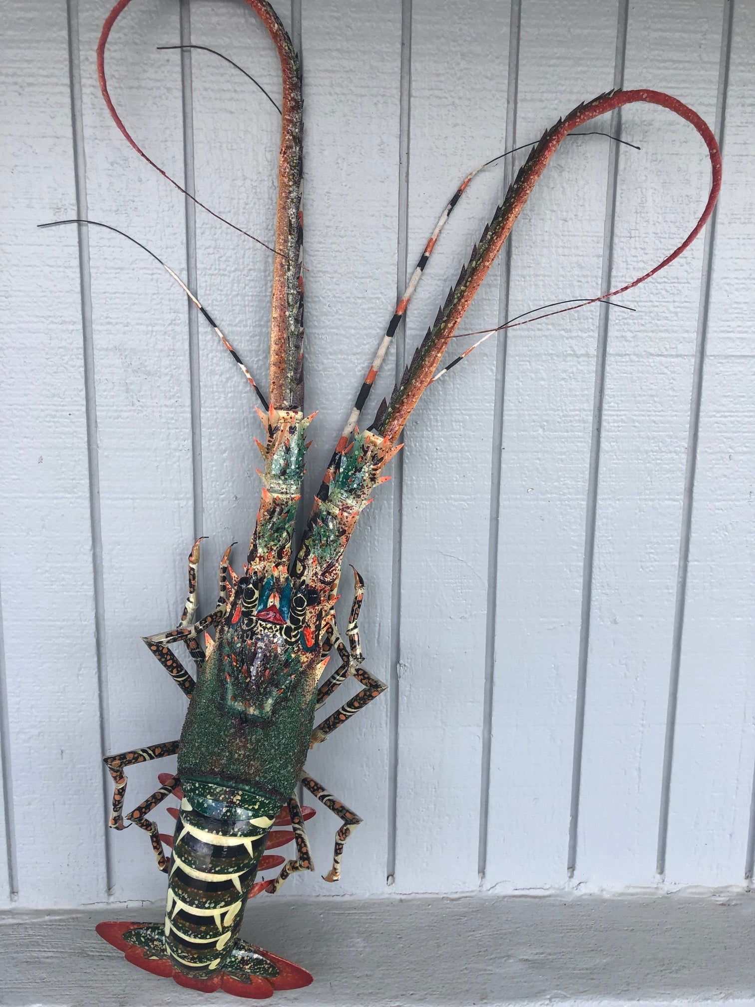 Decorative Painted Hanging Bamboo Lobster