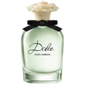 Dolce & Gabbana Dolce eau de parfum bottle with light green glass and black ribbon