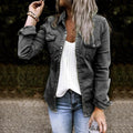 Cozy Snap-Front Long Sleeve Shacket