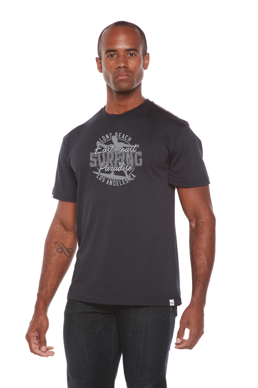 East Coast Paradise Men's Bamboo Viscose/Organic Cotton Short Sleeve Graphic T-Shirt