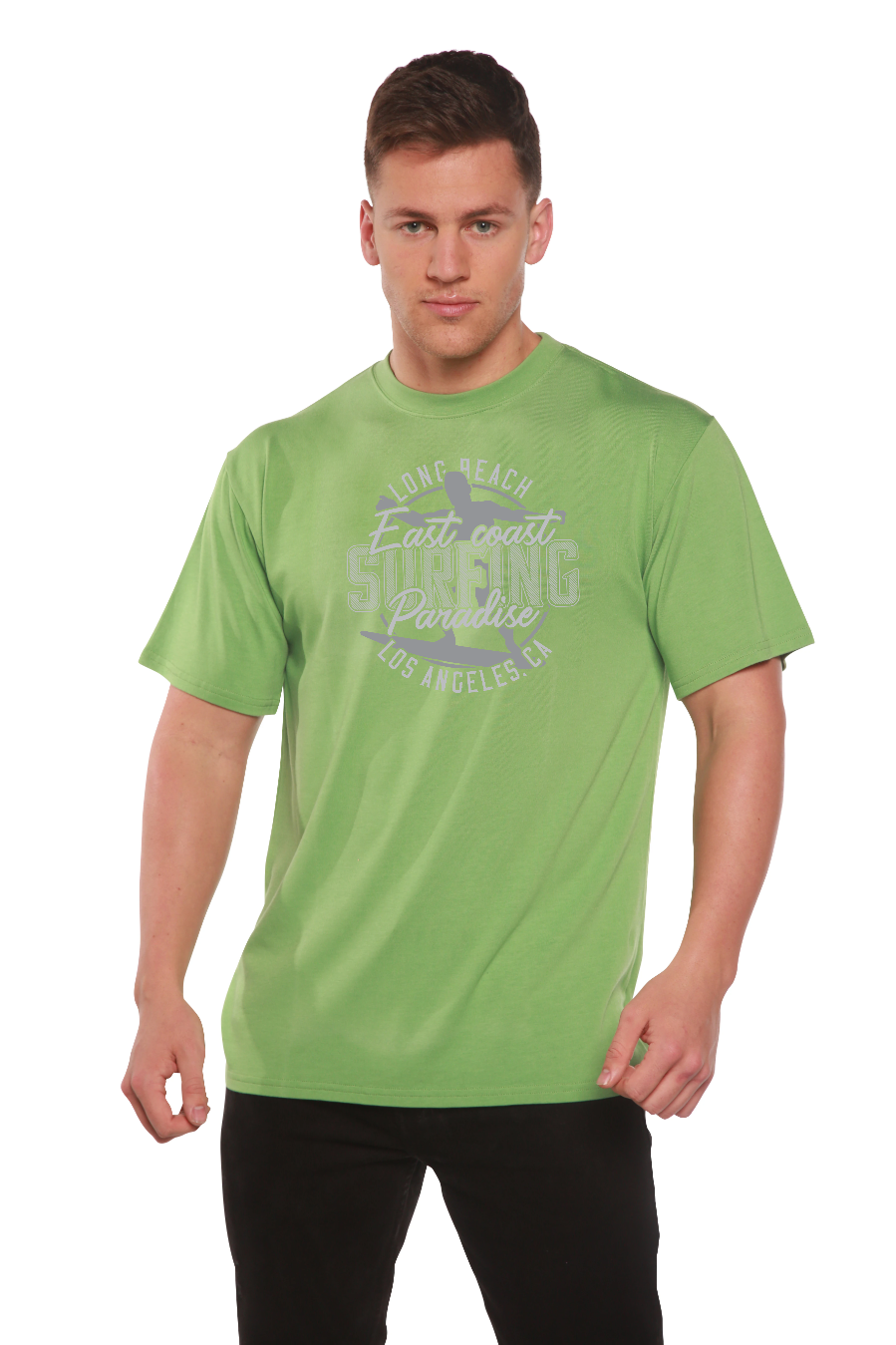 East Coast Paradise Men's Bamboo Viscose/Organic Cotton Short Sleeve Graphic T-Shirt