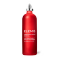 Elemis Frangipani Monoi body oil bottle, red, with silver pump cap