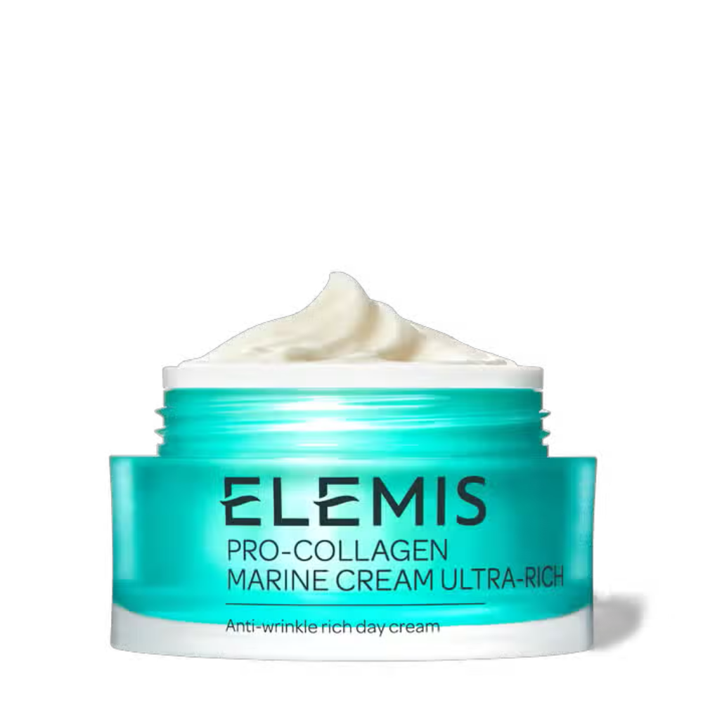 Elemis Pro-Collagen Marine Cream ultra-rich face cream jar with teal label