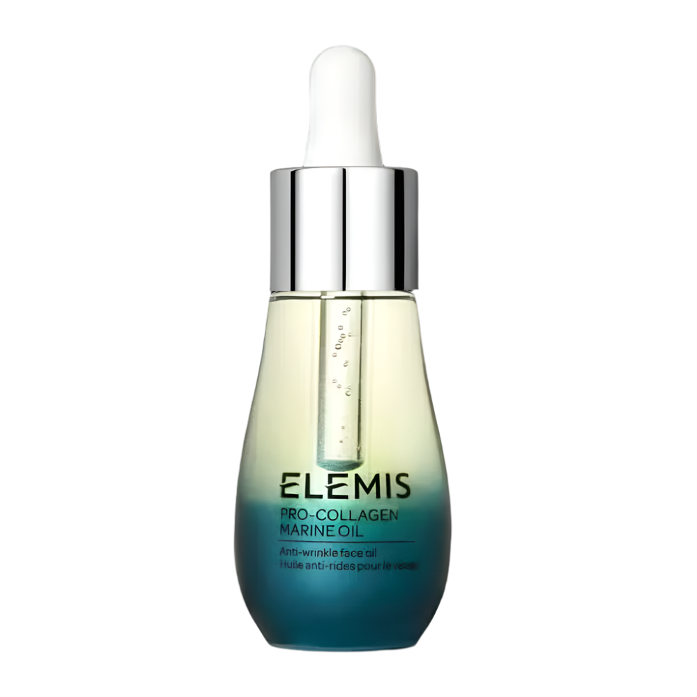 Elemis Pro-Collagen Marine Oil 15 ml bottle with silver dropper top