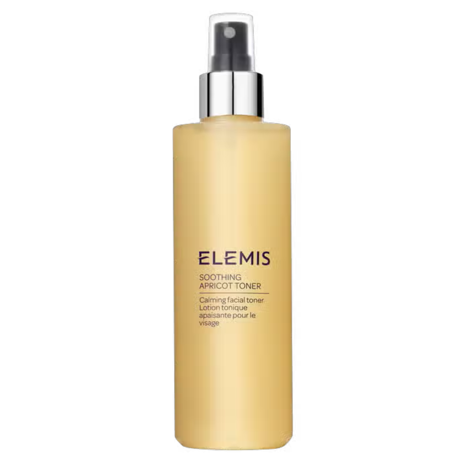 Elemis Apricot Toner 200ml bottle with silver pump sprayer