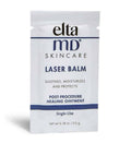 EltaMD Laser Balm post-procedure healing ointment single-use packet, white with blue print