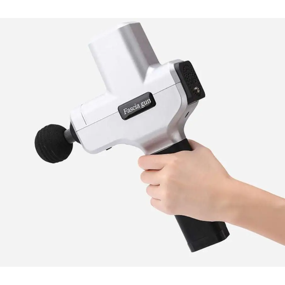 Ergonomic White and Black Massage Stick Hammer