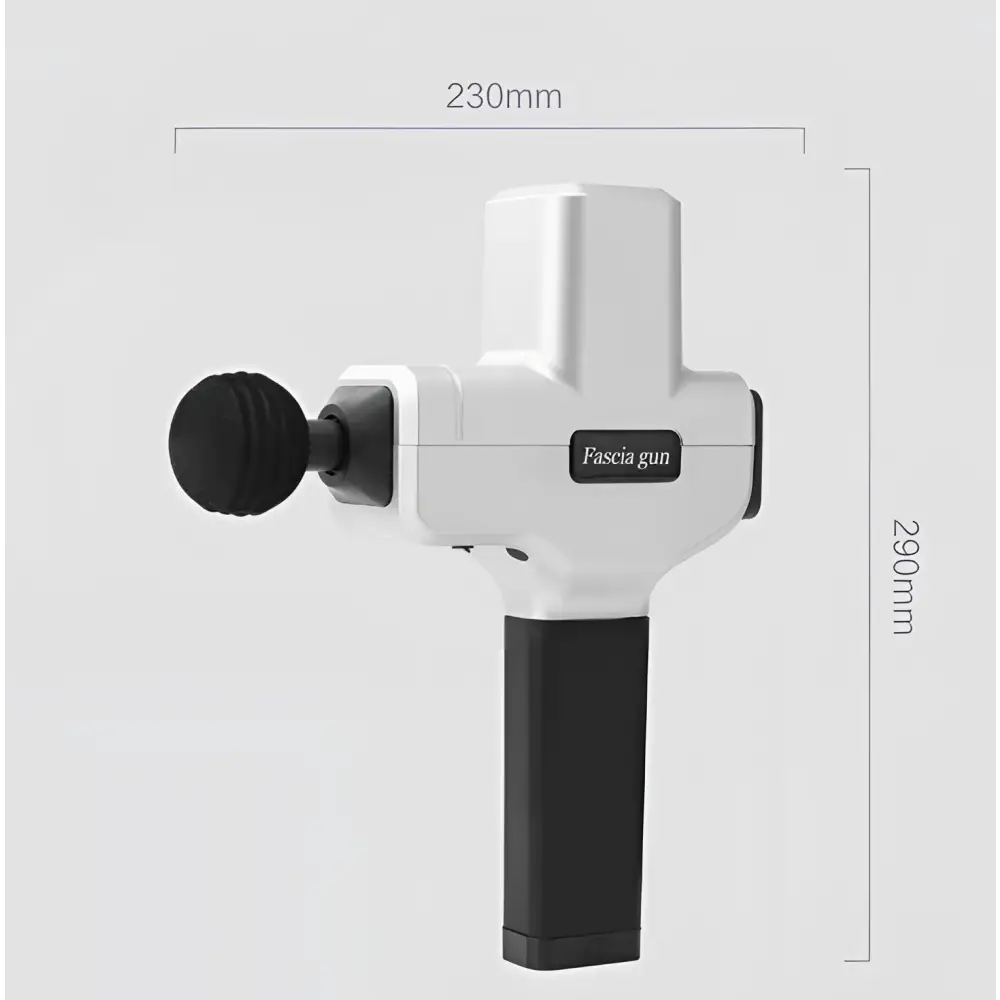Ergonomic White and Black Massage Stick Hammer