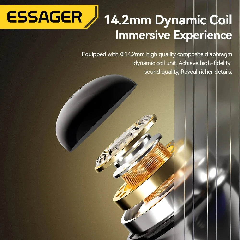 ESSAGER 3.5mm Wired In-Ear Headphones | Built-in Mic and Volume Control