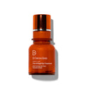 Amber eye treatment serum bottle with orange pump cap and Dr. Dennis Gross label
