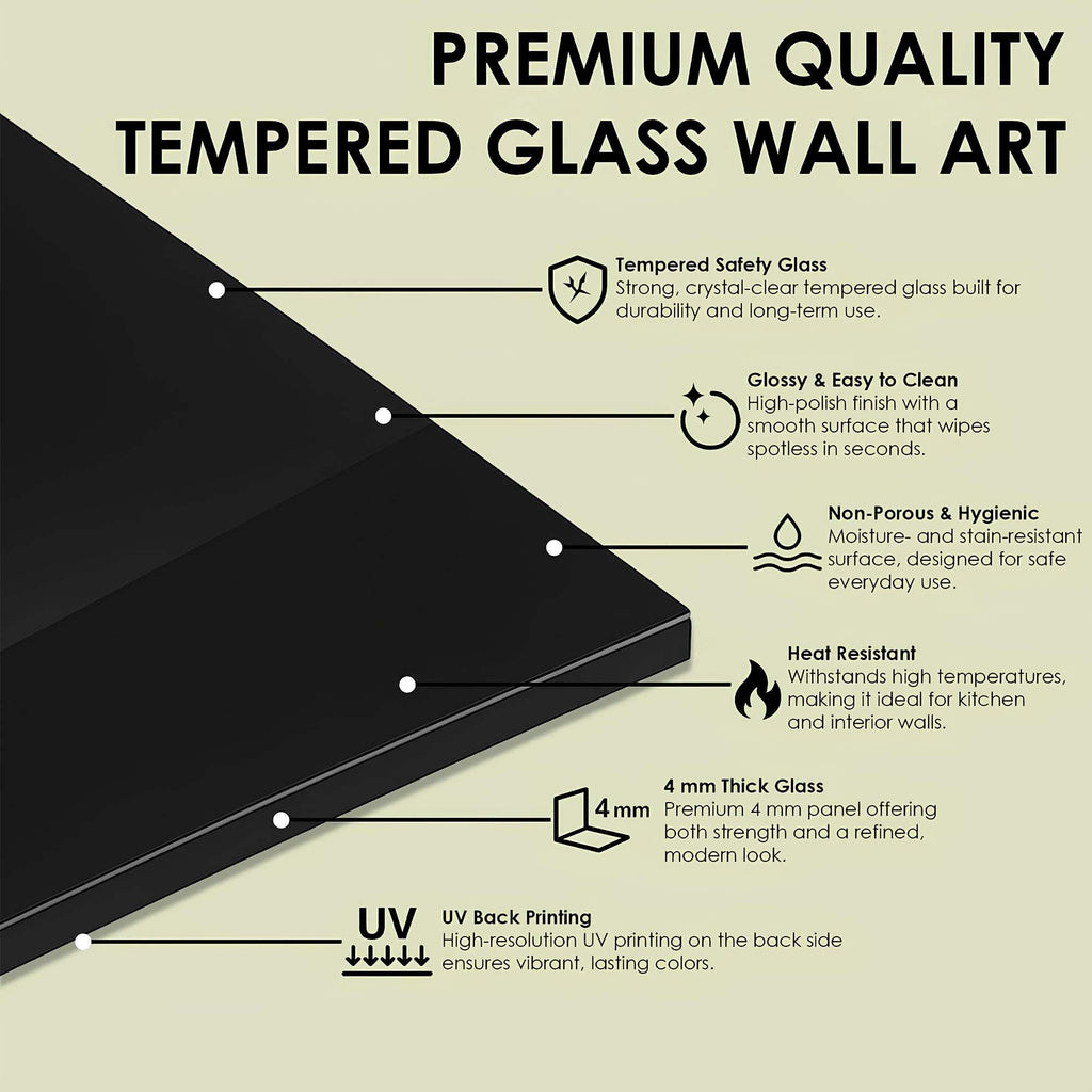 Cute Halloween Ghost Tempered Glass Wall Art | Cozy Spooky Decor