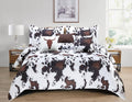 COW PRINT COMFORTER 6 PC KING SIZE SET