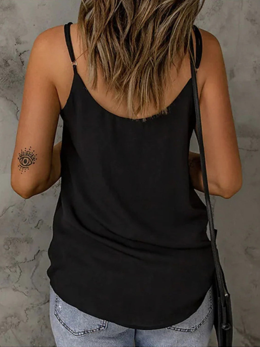 Semi-Sheer V-Neck Cami Top