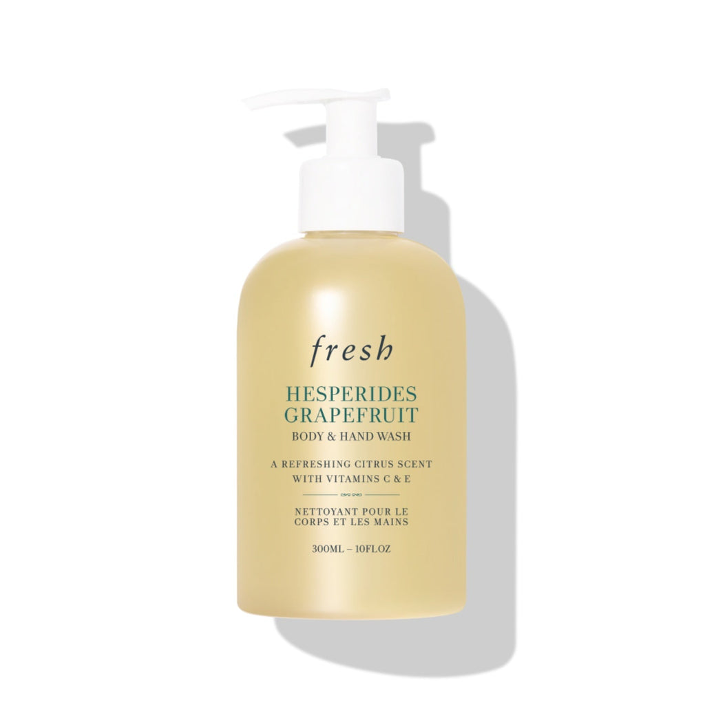 Fresh Hesperides Grapefruit body & hand wash bottle with white pump dispenser