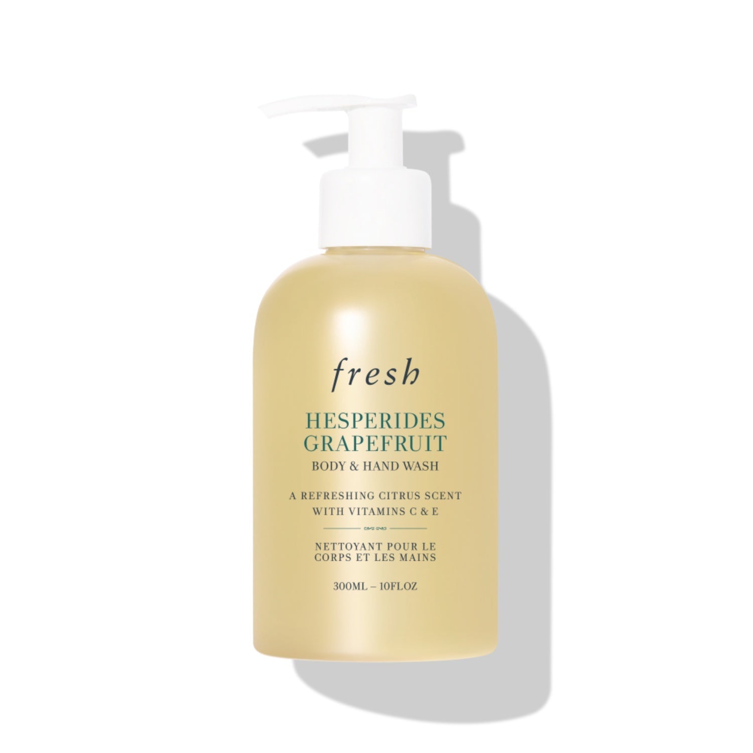 Fresh Hesperides Grapefruit body & hand wash bottle with white pump dispenser
