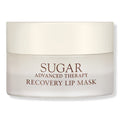 Sugar Advanced Therapy Recovery Lip Mask jar, white cap and light cream container.