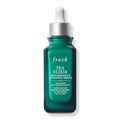 Fresh activating serum bottle with green glass and silver dropper cap