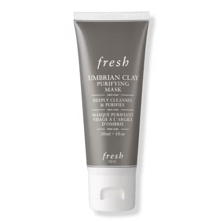 Fresh Umbrian Clay Purifying Mask in silver gray squeeze tube, 1 oz
