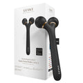 Sonic facial roller with four rounded heads, dark gray handheld massager