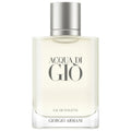 Eau de Toilette fragrance bottle with silver cap and cream label
