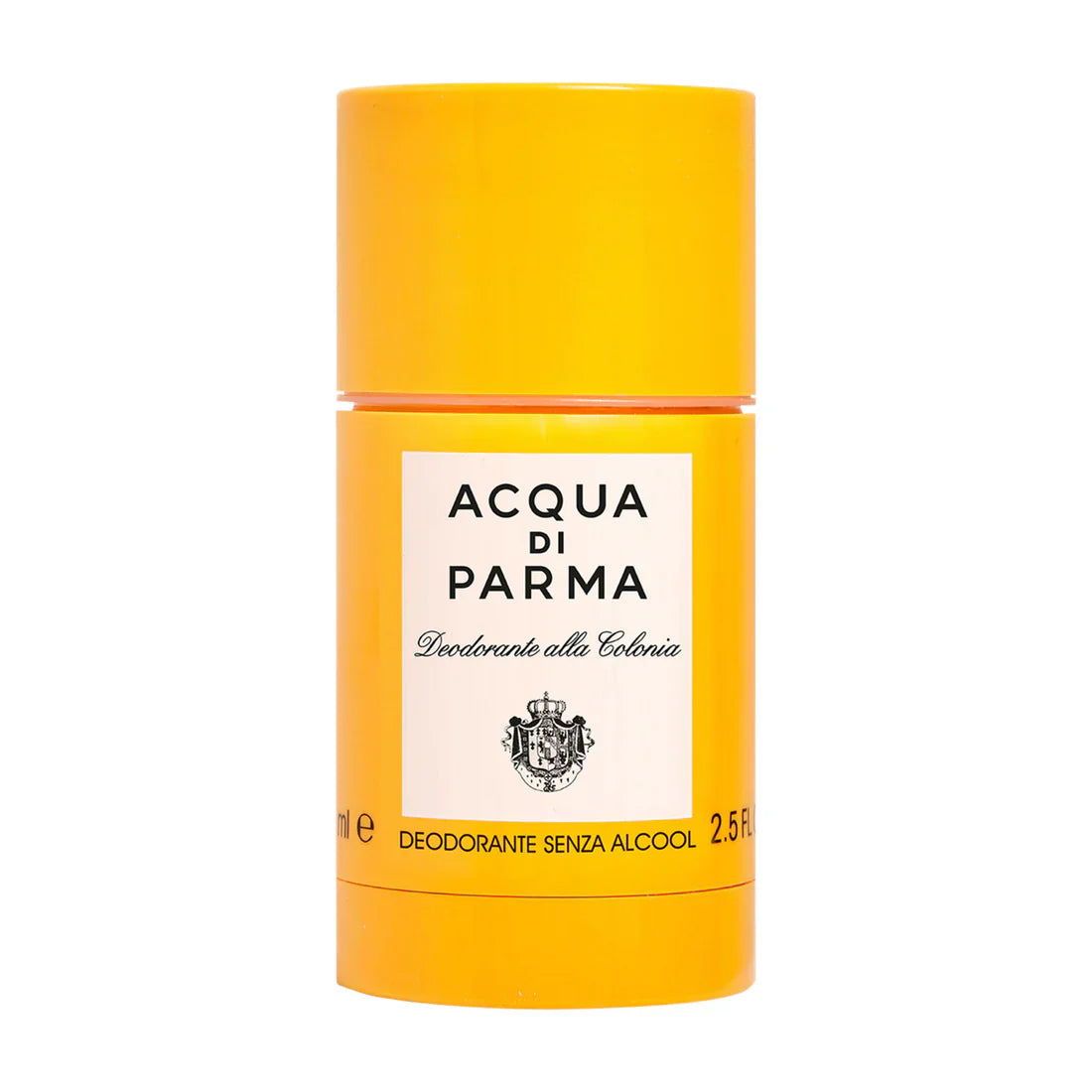 Acqua di Parma alcohol-free deodorant stick in yellow cylindrical container