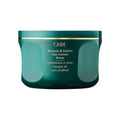 Oribe teal hair masque jar with gold band, Moisture & Control Deep Treatment Masque label
