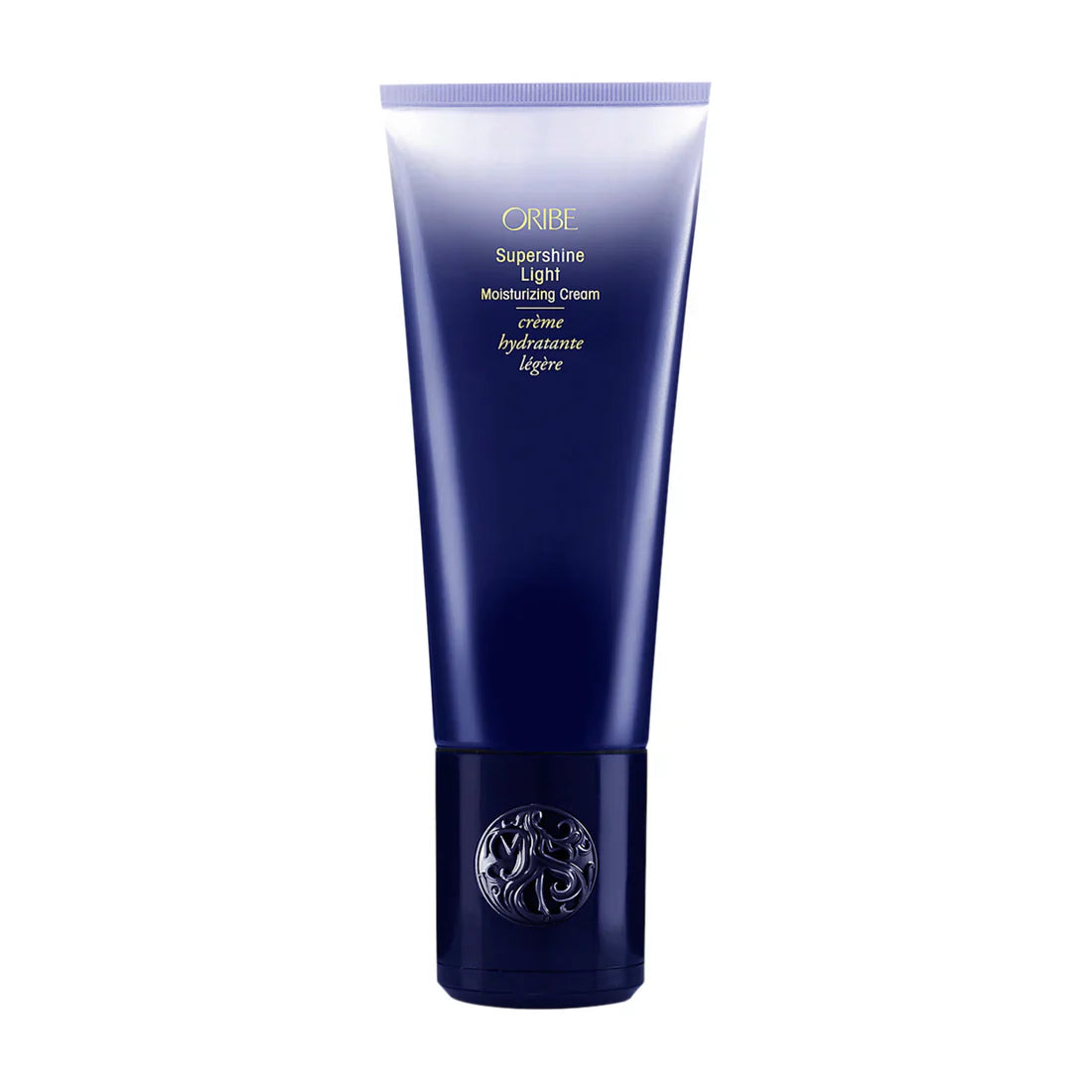 Oribe Supershine light moisturizing cream tube with blue cap, 5 oz