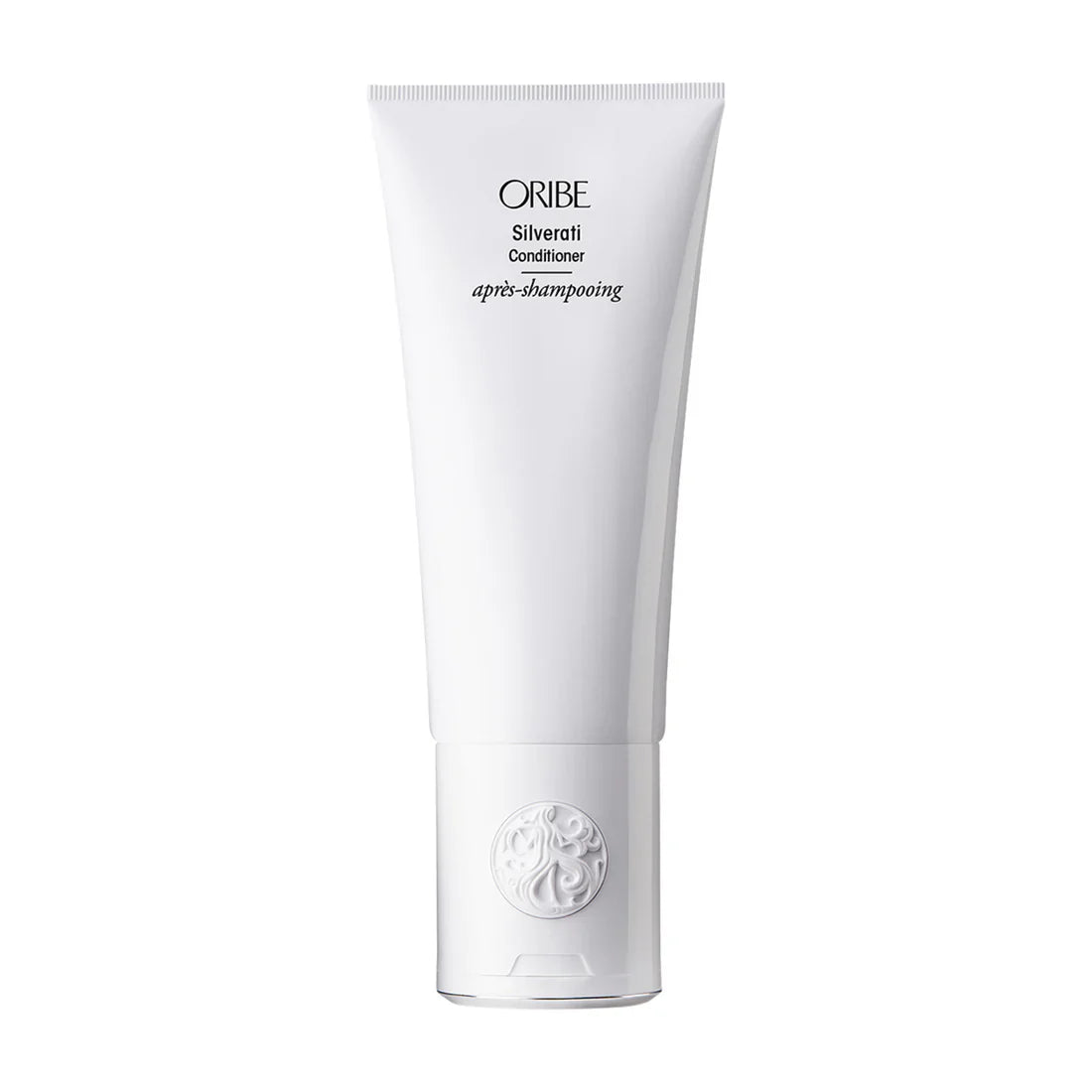 Oribe Silverati Conditioner tube, white squeeze bottle with logo and label