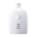 ORIBE Silverati shampoo bottle, white plastic with label and silver logo