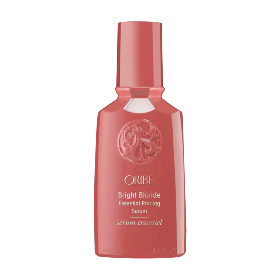 Oribe Bright Blonde Essential Priming Serum bottle with cap, 3.4 oz