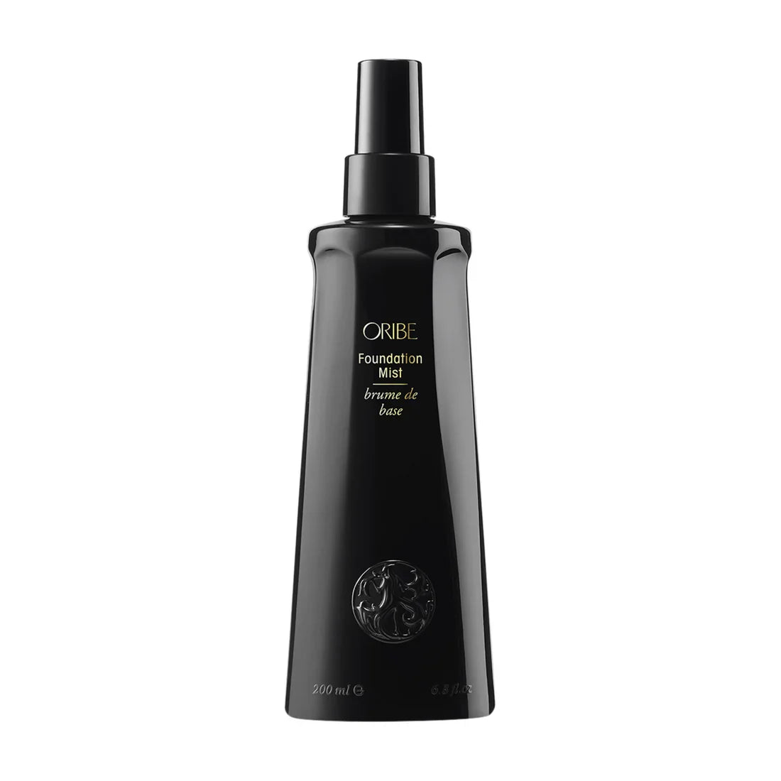 Oribe Foundation Mist bottle with spray pump, dark glass container