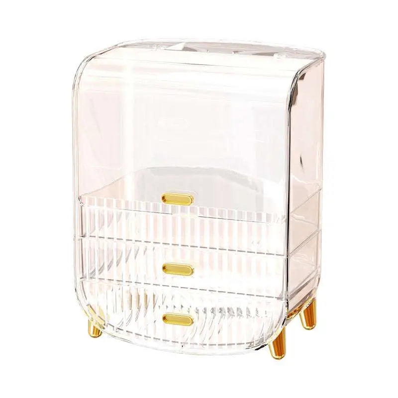 Gold Acrylic Cosmetics Storage Box