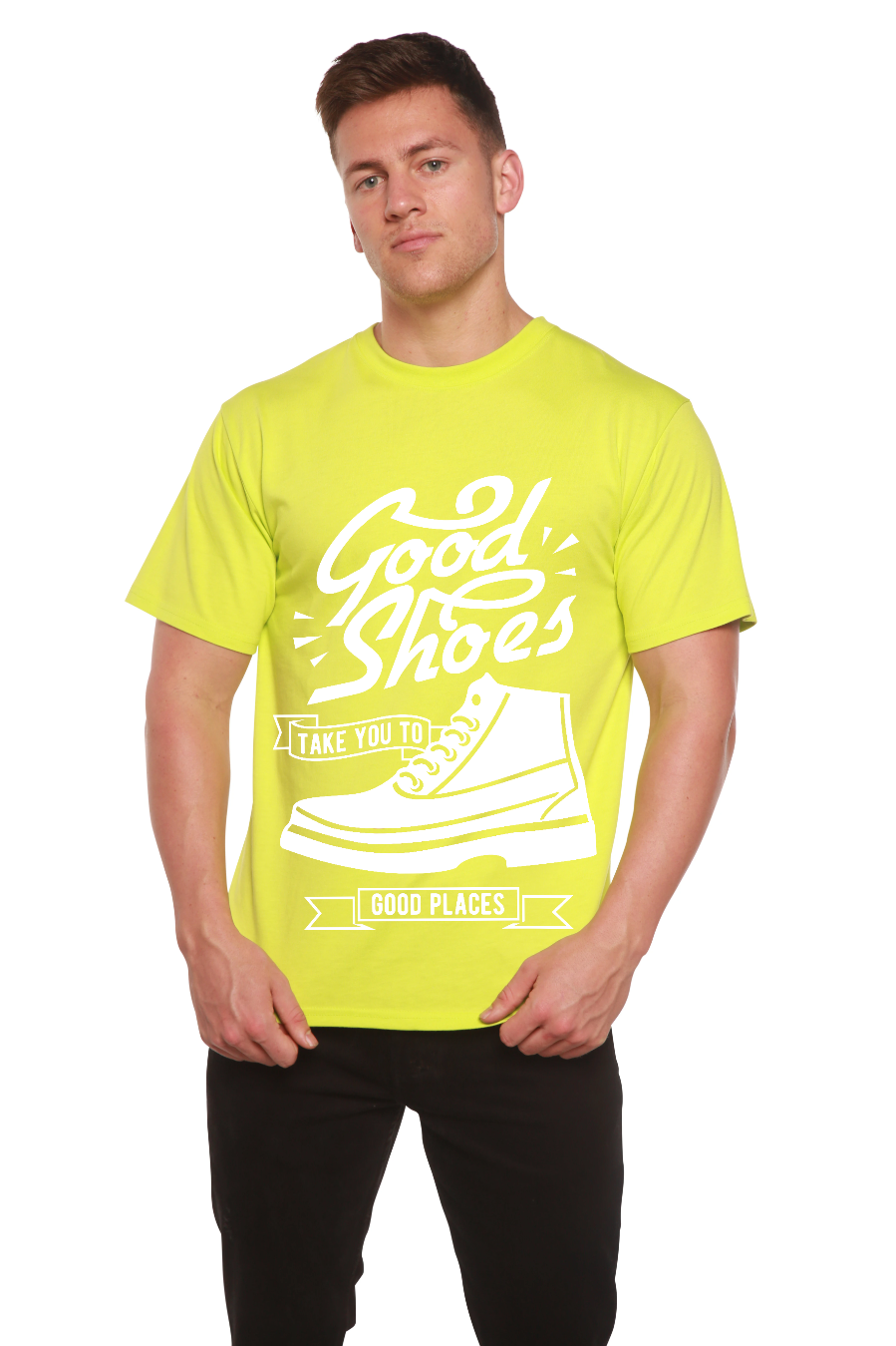 Good Shoes Men's Bamboo Viscose/Organic Cotton Short Sleeve Graphic T-Shirt