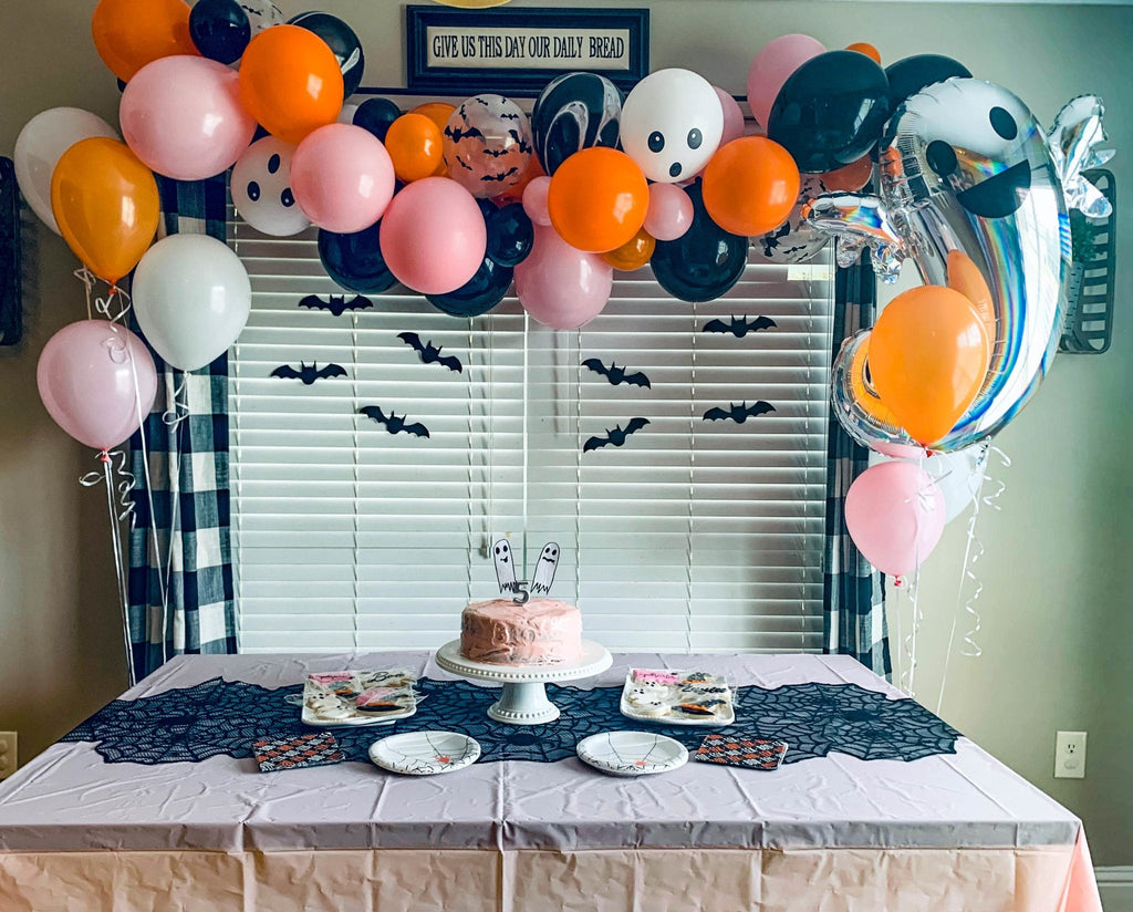 Pink and Black Halloween Balloon Garland Kit | Spooky Cute DIY Arch