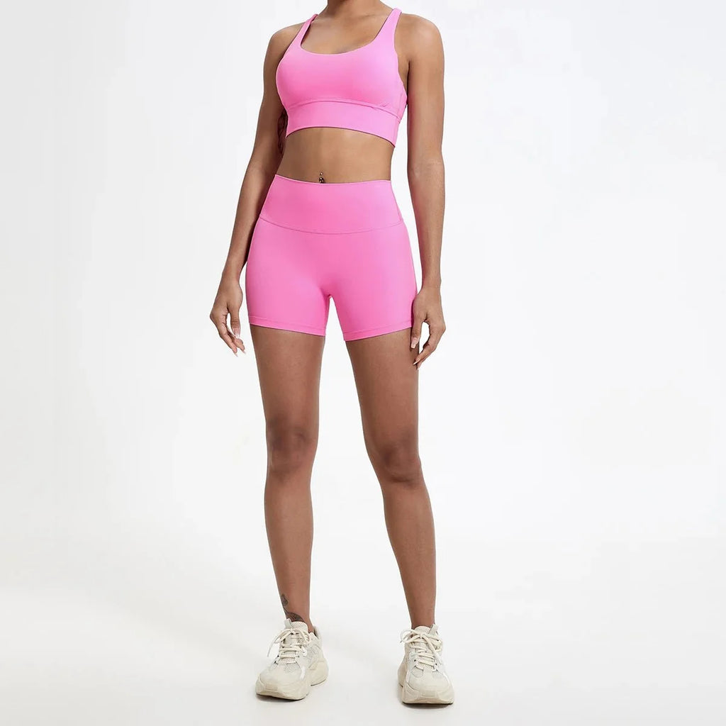 High Waist Compression Shorts | Butt-Lifting Yoga and Fitness Leggings
