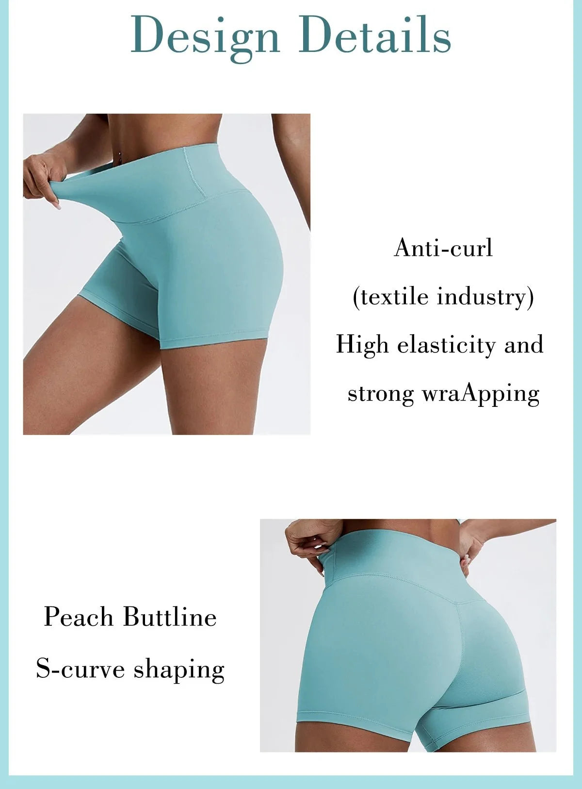 High Waist Compression Shorts | Butt-Lifting Yoga and Fitness Leggings