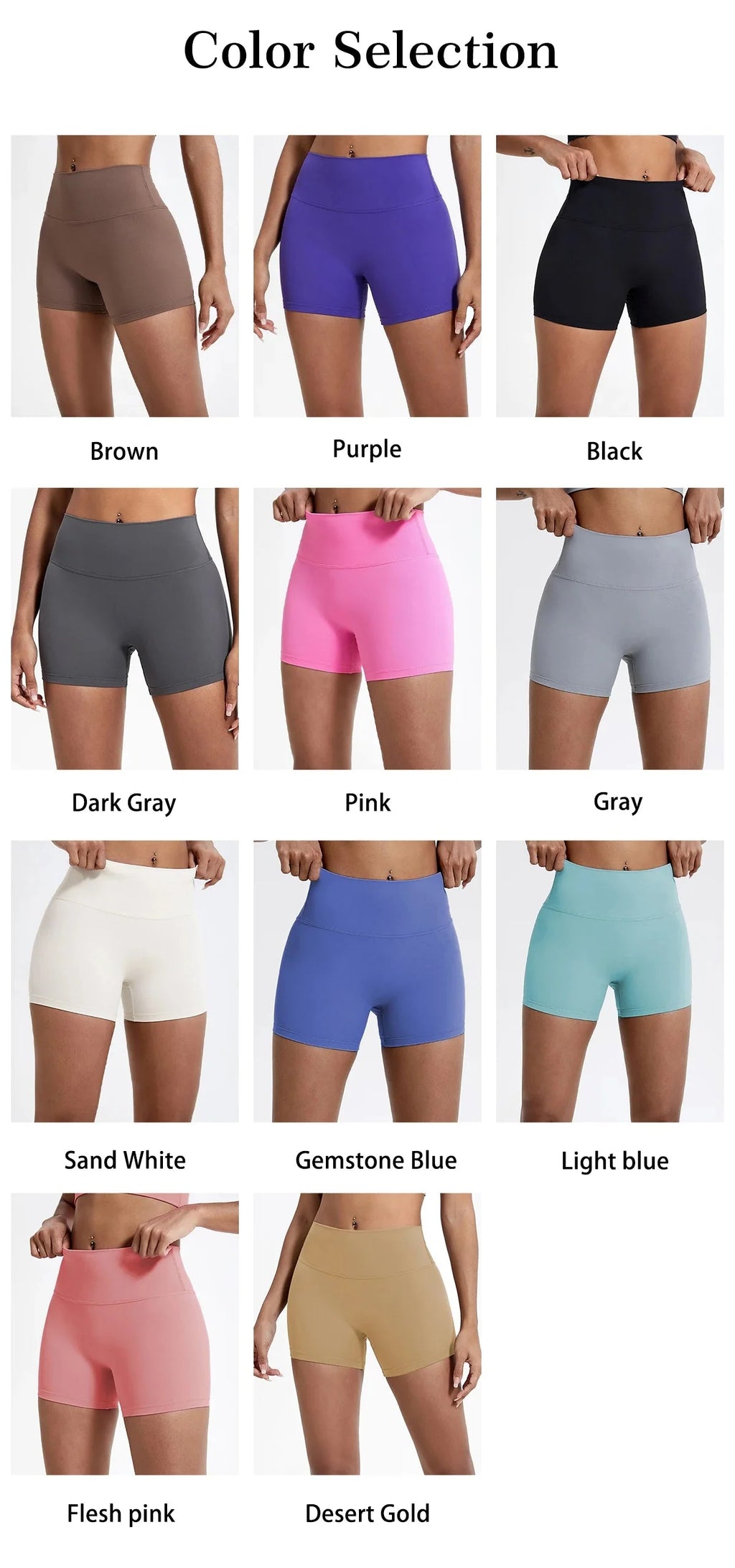 High Waist Compression Shorts | Butt-Lifting Yoga and Fitness Leggings