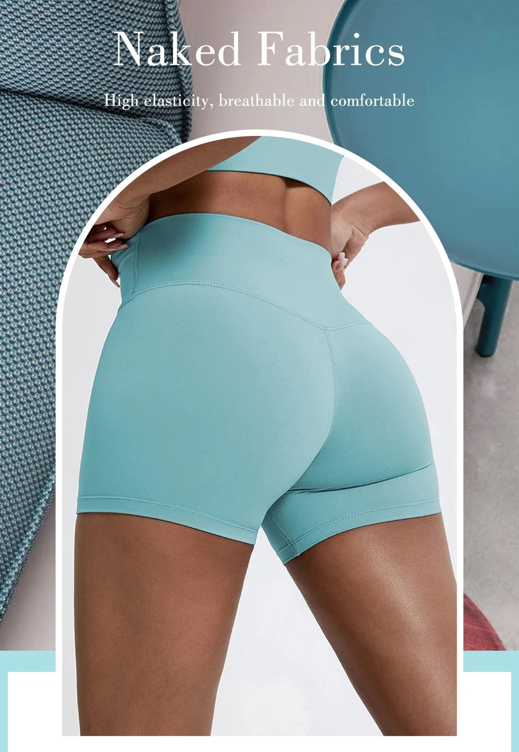 High Waist Compression Shorts | Butt-Lifting Yoga and Fitness Leggings