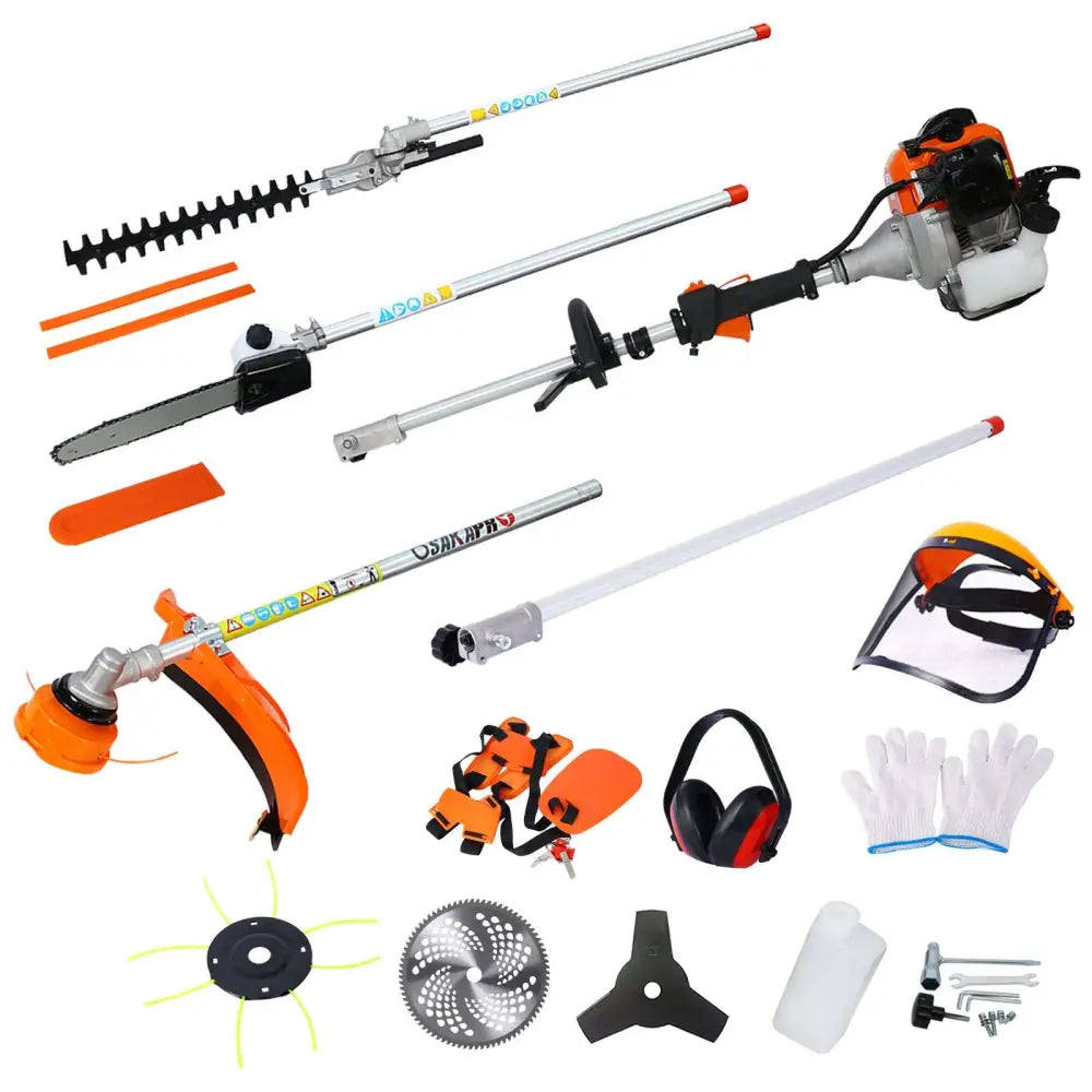 Hedge Trimmer and Brush Cutter Multi Tool Set