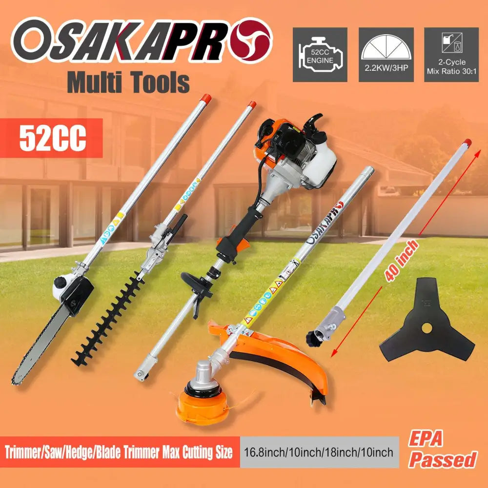 Hedge Trimmer and Brush Cutter Multi Tool Set