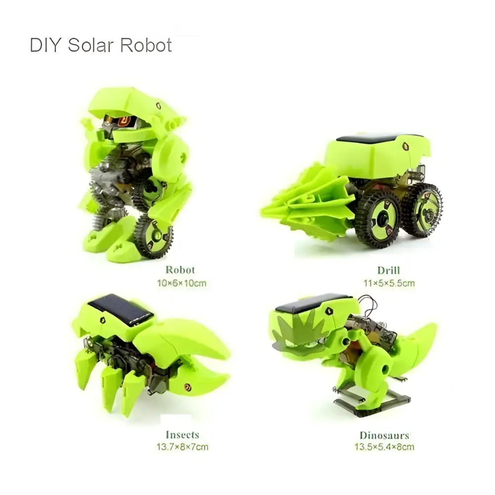 High Tech DIY 4in1 Solar Powered DinoRobot